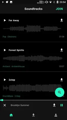 Loudly Soundtracks android App screenshot 1